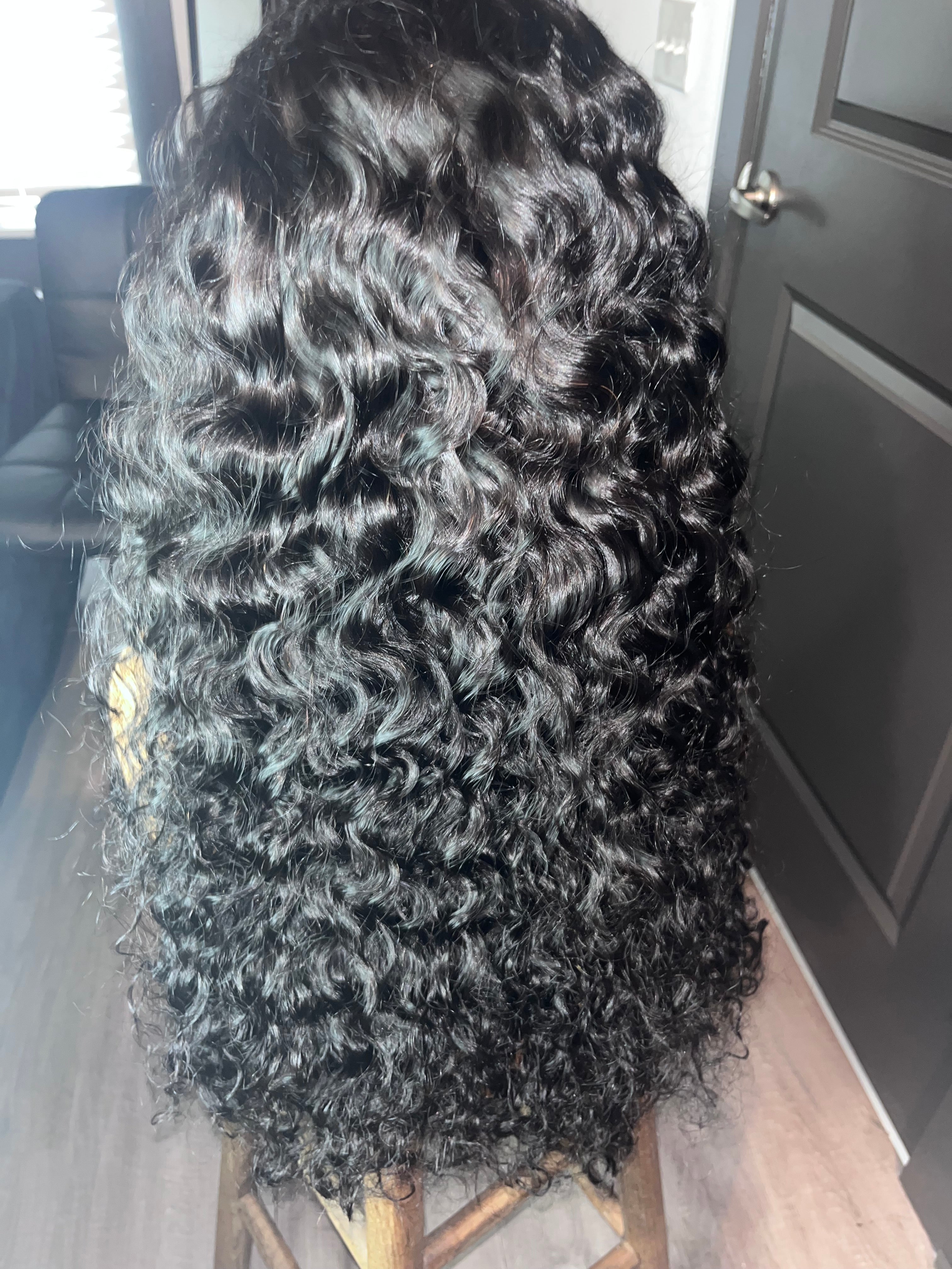 10A Transparent Lace 13x6 Lace Front Water Wave Wig