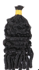 Double Drawn Burmese Curl Bulk Human Hair