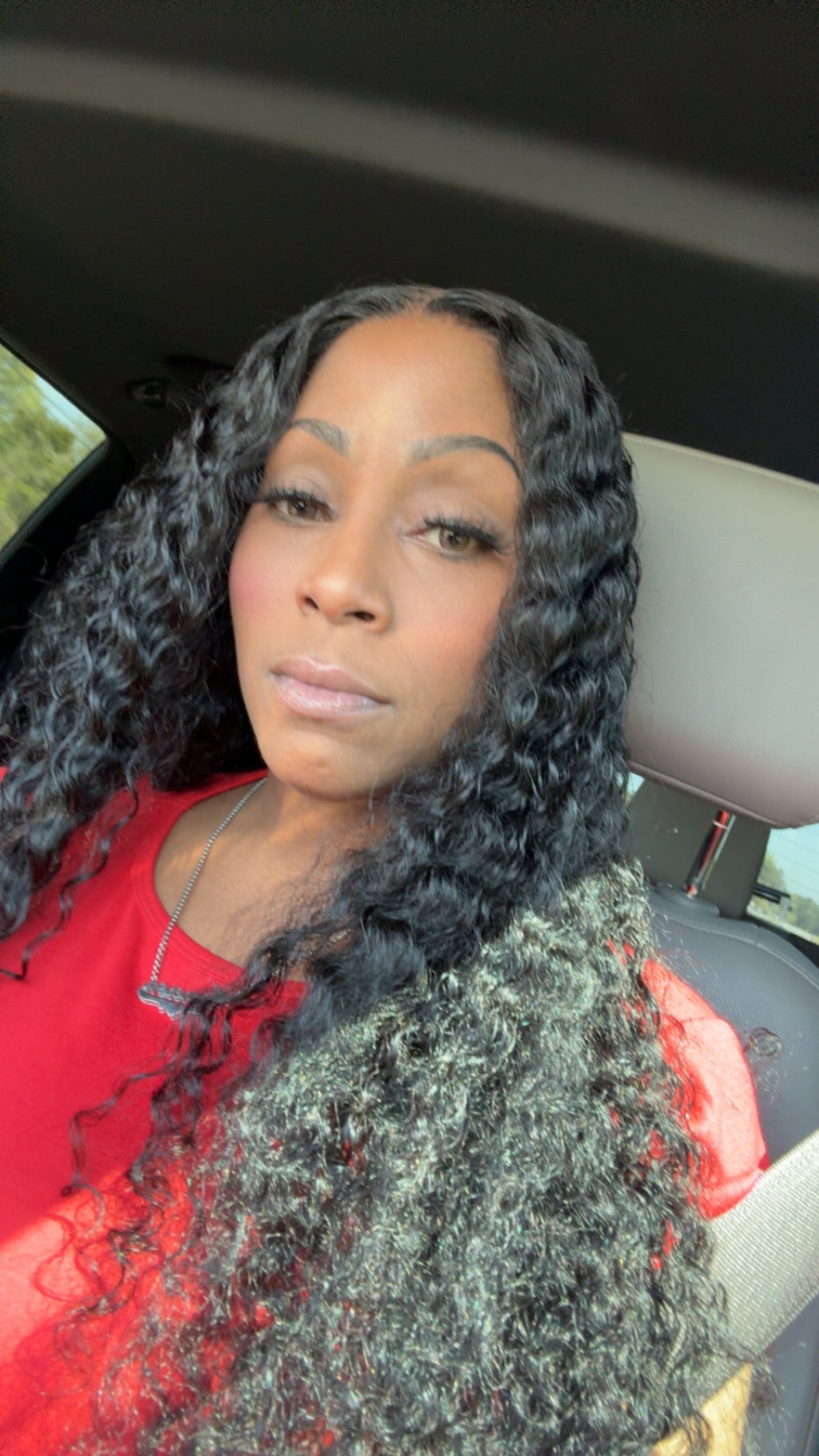 5x5 Lace Closure Deep Wave Remy Human Hair Natural Black Wig
